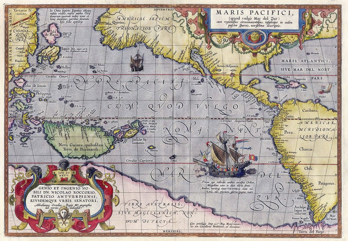 Mapa Oceano Pacifico