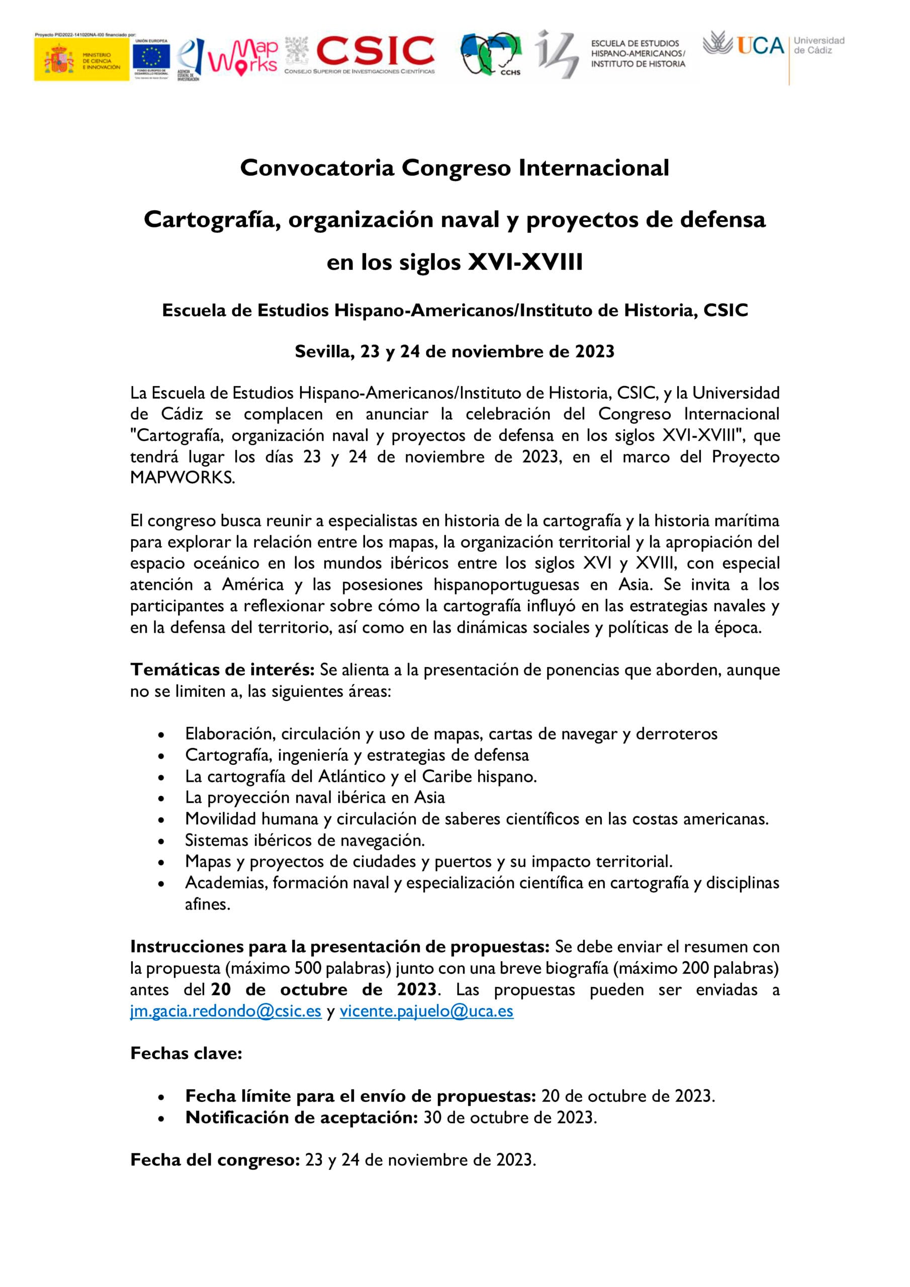 Convocatoria Congreso Internacional